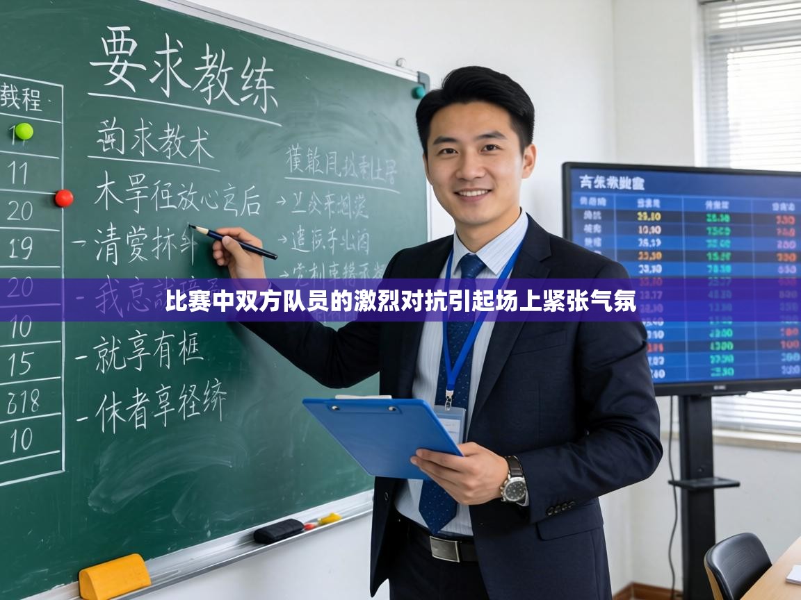 比赛中双方队员的激烈对抗引起场上紧张气氛  第2张